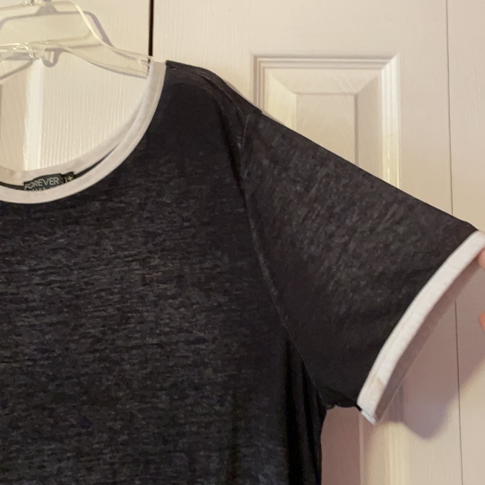 B&W Ringer Tshirt - Picture 2 of 4